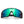 Blue and Green Sports Sunglasses