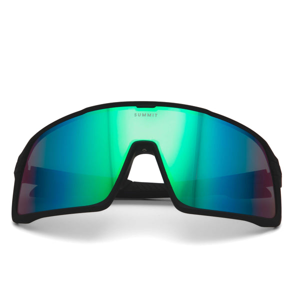 Blue and Green Sports Sunglasses